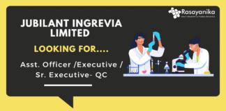 Chemistry job at Jubilant