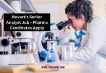 Novartis Senior Analyst Job - Pharma Candidates Apply