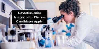 Novartis Senior Analyst Job - Pharma Candidates Apply