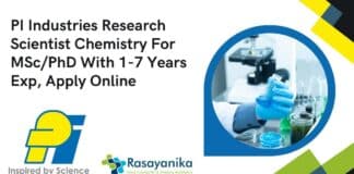 PI Industries Research Scientist