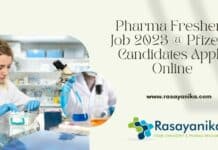 Pharma Freshers Job 2023 @ Pfizer - Candidates Apply Online