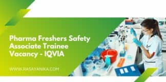 Pharma Freshers Safety Associate Trainee Vacancy - IQVIA