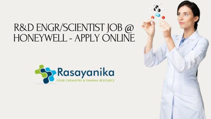 R&D Engr/Scientist Job @ Honeywell - Apply Online