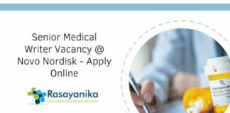 Senior Medical Writer Vacancy @ Novo Nordisk - Apply Online
