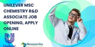 Unilever MSc Chemistry