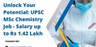 Unlock Your Potential: UPSC MSc Chemistry Job - Salary up to Rs 1.42 Lakh