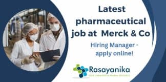 latest pharmaceutical job at MSD