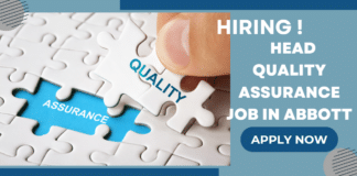 Head Quality Assurance Position at Abbott
