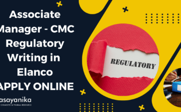 Job Alert..! Associate Manager – CMC Regulatory Writing in Elanco Apply Now Associate Manager - CMC Regulatory Writing in Elanco Apply Now