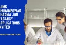 AIIMS Bhubaneswar Pharma Job Vacancy - Applications Invited