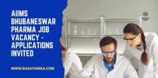 AIIMS Bhubaneswar Pharma Job Vacancy - Applications Invited
