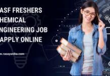 BASF Freshers Chemical Engineering Job - Apply Online