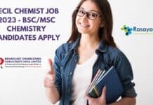 BECIL Chemist Job 2023 - BSc/MSc Chemistry Candidates Apply