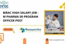 BIRAC High Salary Job - M Pharma Sr Program Officer Post