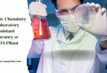 BSc Chemistry Laboratory Assistant Vacancy @ BITS Pilani