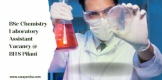 BSc Chemistry Laboratory Assistant Vacancy @ BITS Pilani