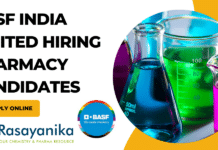 BASF India Limited Hiring Pharmacy candidates - Apply Online