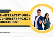 CSIR – IICT Latest Jobs - MSc Chemistry Project Associate Post