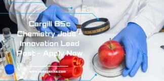 Cargill BSc Chemistry Jobs - Innovation Lead Post - Apply Now