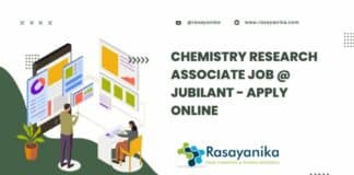 Chemistry Research Associate Job @ Jubilant - Apply Online