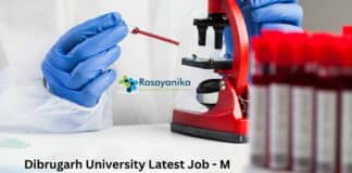 Dibrugarh University Latest Job - M Pharma Candidates Apply