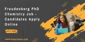 Freudenberg PhD Chemistry Job - Candidates Apply Online