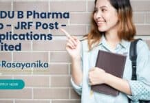 GNDU B Pharma Job - JRF Post - Applications Invited