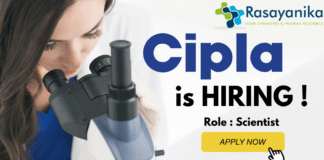 Scientist Role at Cipla