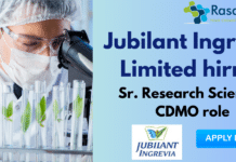 Sr. Research Scientist - CDMO