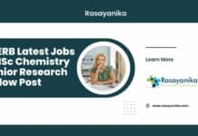 IISERB Latest Jobs - MSc Chemistry Junior Research Fellow Post