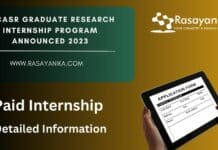 JNCASR Graduate Research Internship Program Announced 2023