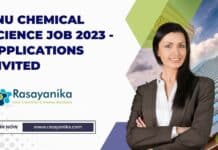 JNU Chemical Science Job 2023 - Applications Invited