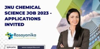 JNU Chemical Science Job 2023 - Applications Invited