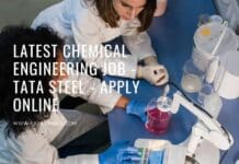 Latest Chemical Engineering Job - Tata Steel - Apply Online