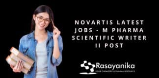 Novartis Latest Jobs - M Pharma Scientific Writer II Post