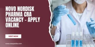 Novo Nordisk Pharma CRA Vacancy - Apply Online