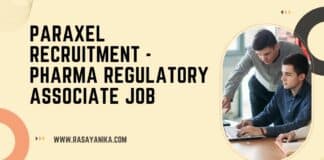 Paraxel Recruitment - Pharma Regulatory Associate Job