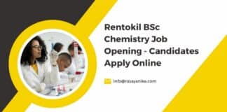 Rentokil BSc Chemistry Job Opening - Candidates Apply Online