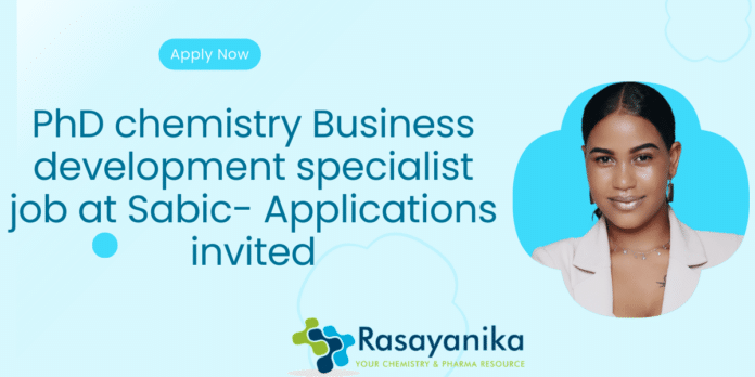 Latest PhD chemistry Vacancy