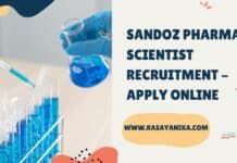 Sandoz Pharma Scientist Recruitment - Apply Online