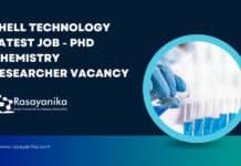 Shell Technology Latest Job - PhD Chemistry Researcher Vacancy