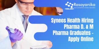 Syneos Health Hiring Pharma D. & M Pharma Graduates - Apply Online