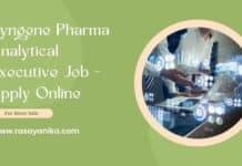 Syngene Pharma Analytical Executive Job - Apply Online