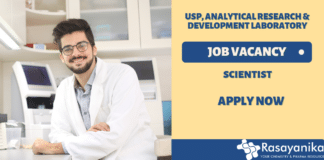 MSc Chemistry job as Scientist