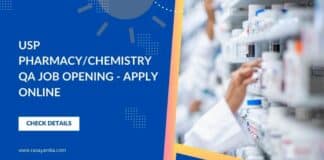 USP Pharmacy/Chemistry QA Job Opening - Apply Online