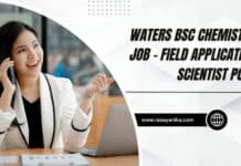 Waters BSc Chemistry Job - Field Application Scientist Post