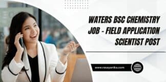 Waters BSc Chemistry Job - Field Application Scientist Post