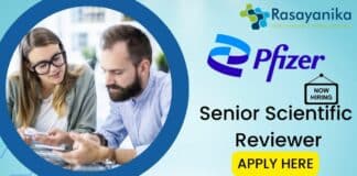 Senior Scientific Reviewer At Pfizer