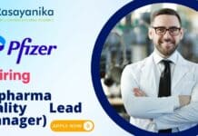 Biopharma Quality Lead at Pfizer