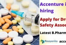 Drug Safety Associate at Accenture